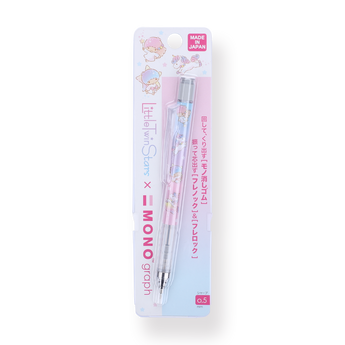 Tombow MONO Graph x Little Twin Stars Mechanical Pencil - 0.5 mm - Pink Body - Stationery Pal