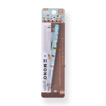 Tombow MONO Graph x Sumikko Gurashi Mechanical Pencil - 0.5 mm - Dessert - Blue Body - Stationery Pal