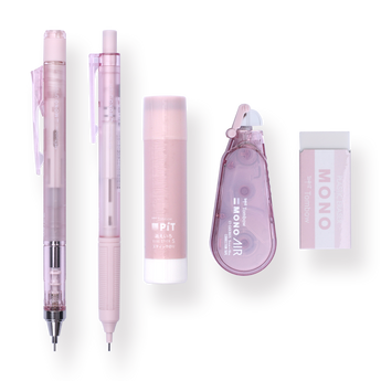 Tombow MONO PiT Pastel Glass Color Set - Glass Pink - Stationery Pal