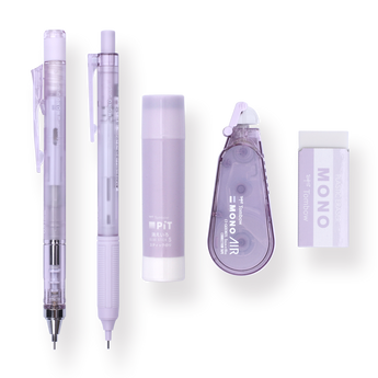 Tombow MONO PiT Pastel Glass Color Set - Glass Purple - Stationery Pal