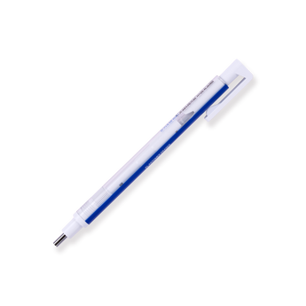 Tombow MONO Zero Eraser - Blue White - Round - Stationery Pal