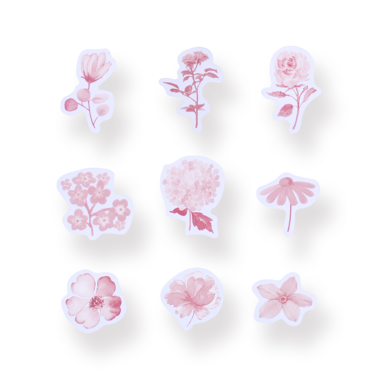 Translucent Flower and Plant Stickers - Flower - Stationery Pal