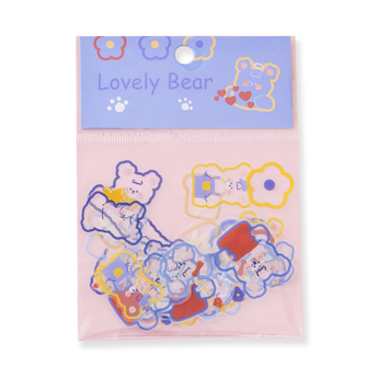 Transparent Bear Stickers - Stationery Pal