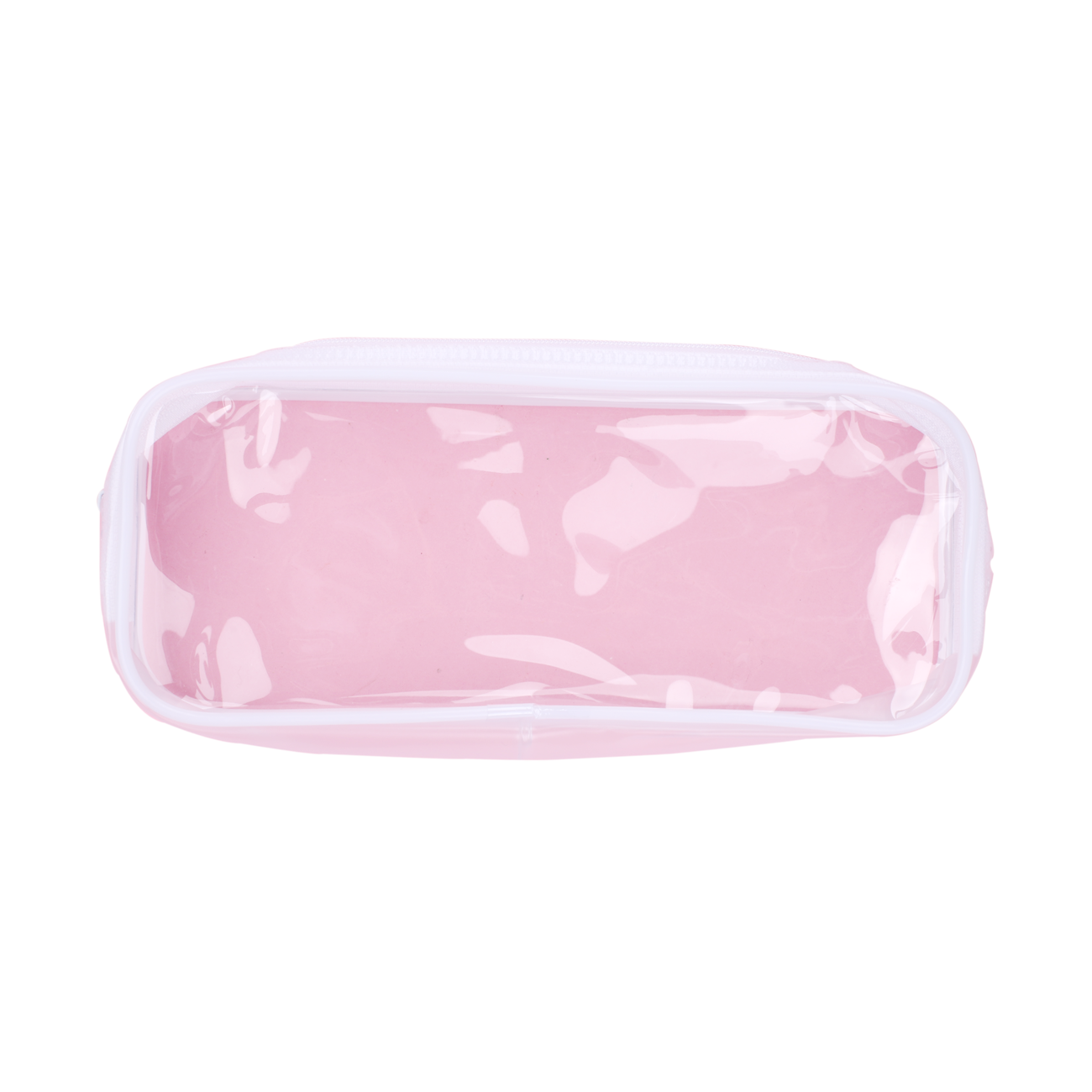 Wholesale Korean Transparent Pink Transparent Pencil Bag For Girls