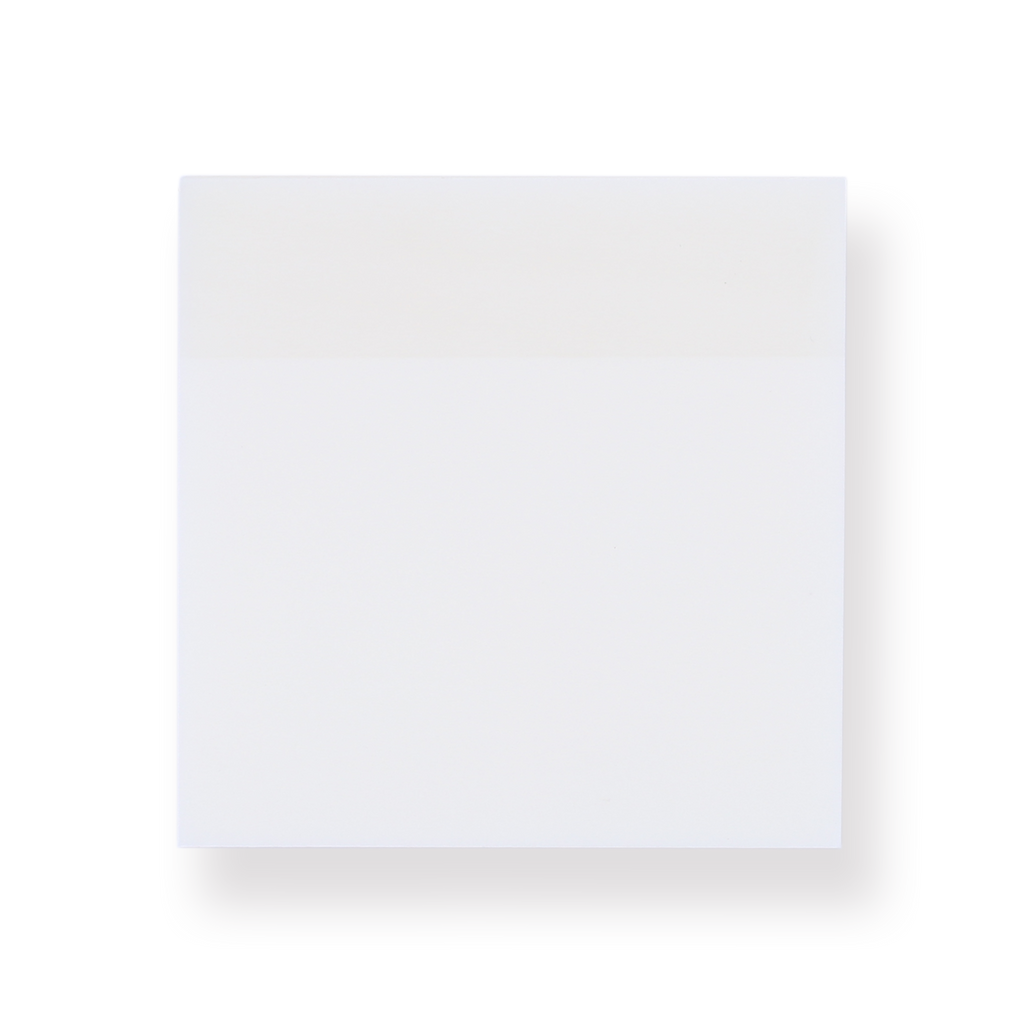 Solid Color Translucent Sticky Notes - White — Stationery Pal
