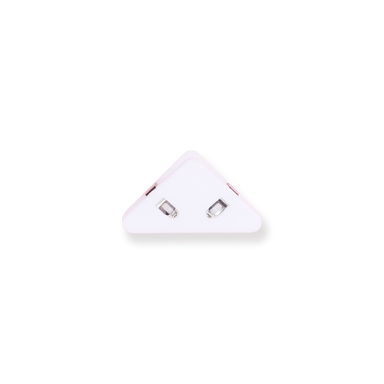 Triangle Corner Clip - White - Stationery Pal