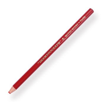 Uni-ball Dermatograph 7600 Colored Pencil - Red - Stationery Pal