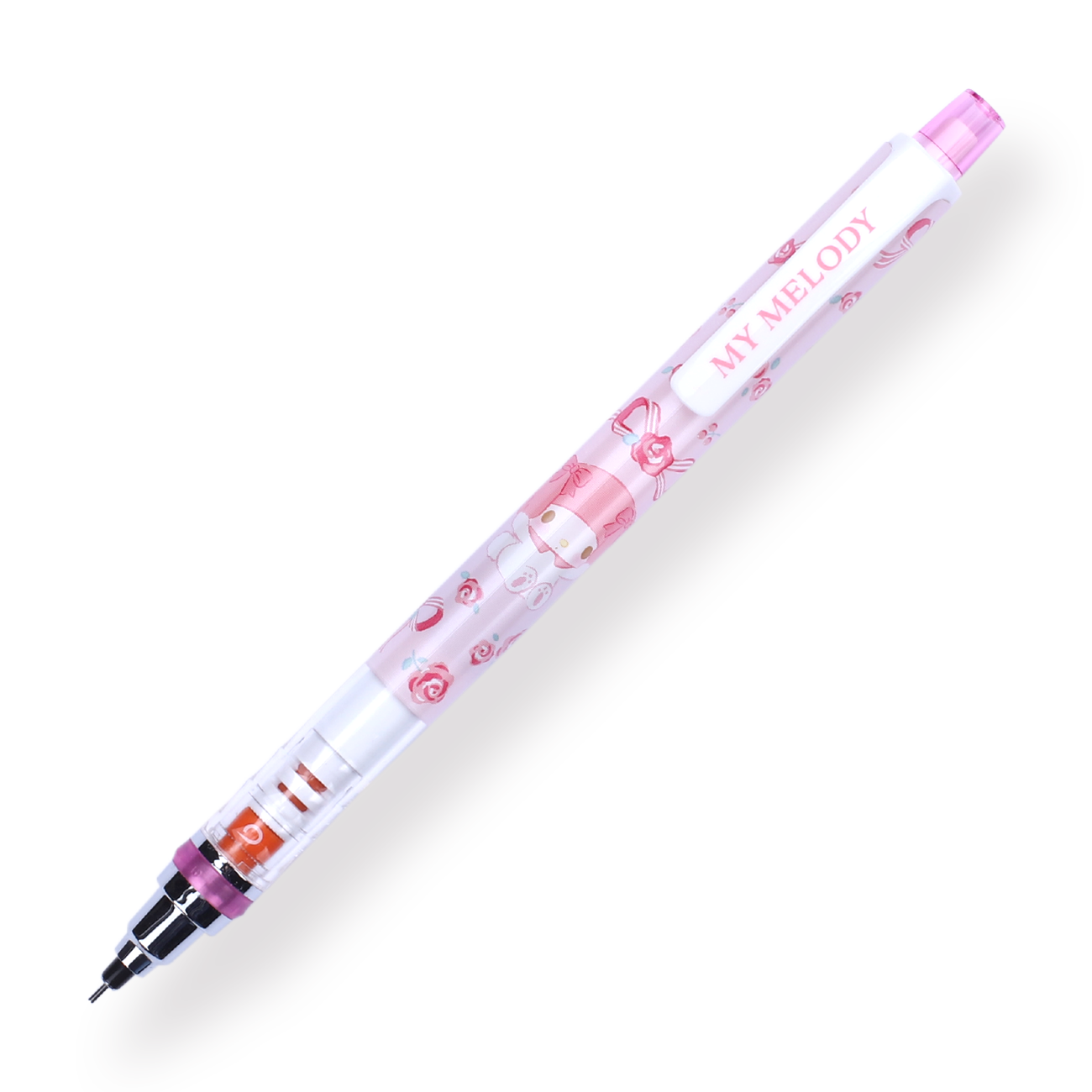 Uni-ball Kuru Toga x Sanrio Limited Edition Mechanical Pencil - 0.5 mm - My Melody x Rose - Stationery Pal