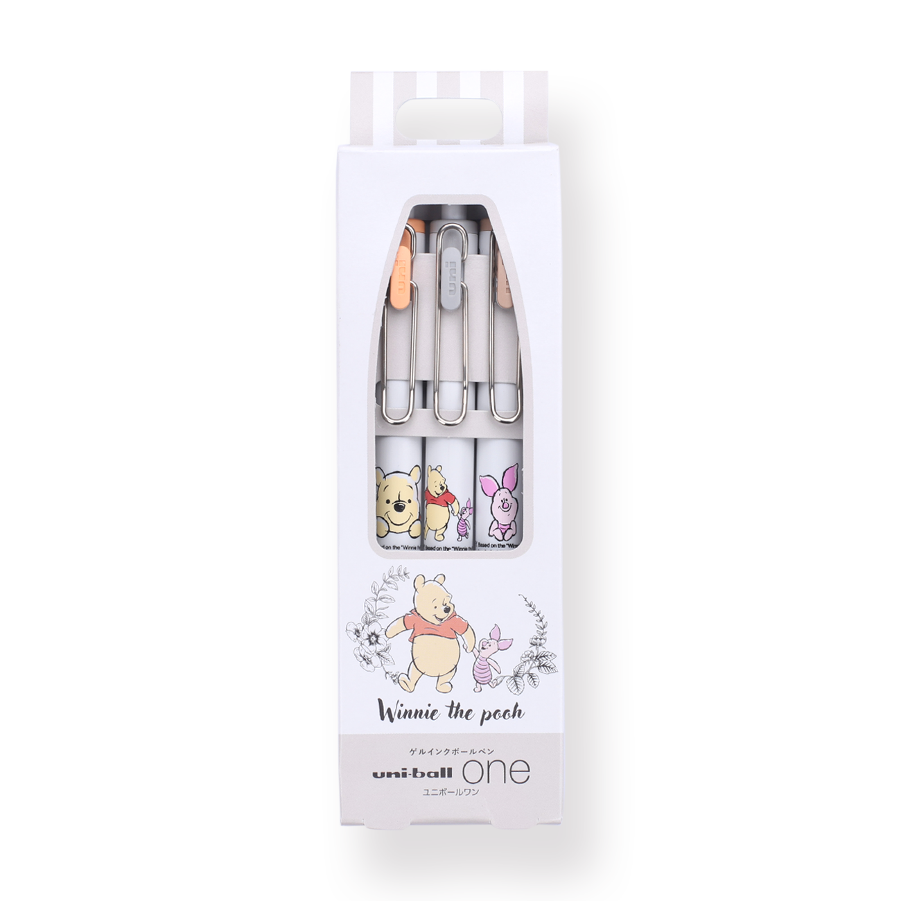 Uni-ball One Limited Edition Gel Ink Ballpoint Pen Set - 0.38 mm - Winnie the Pooh - Stationery Pal