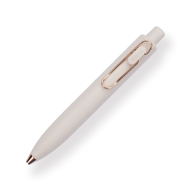 Uni-ball One P Gel Pen - 0.5 mm - Yogurt Body - Rose Gold Clip