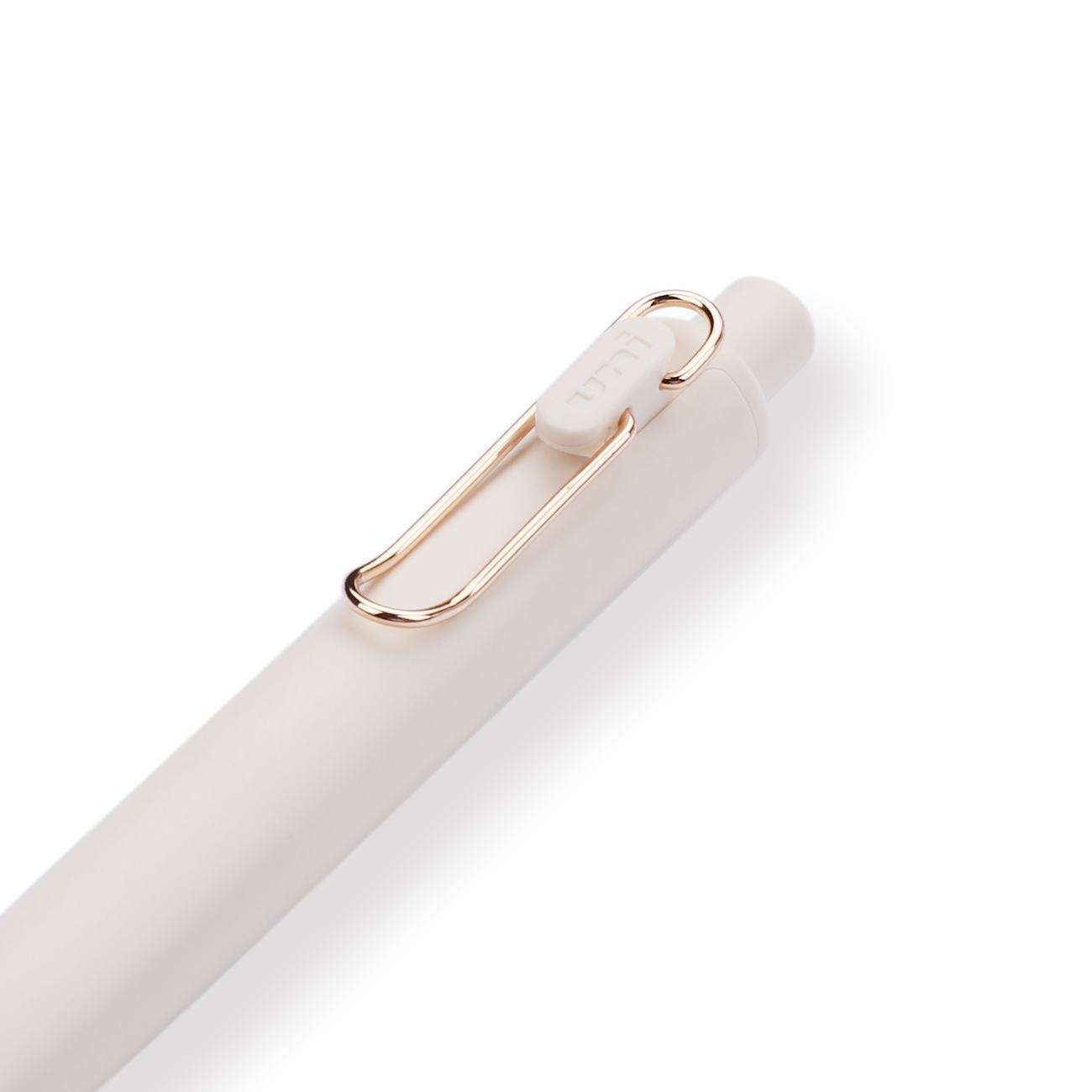 Uni-ball One P Gel Pen - 0.5 mm - Yogurt Body - Rose Gold Clip - Stationery Pal