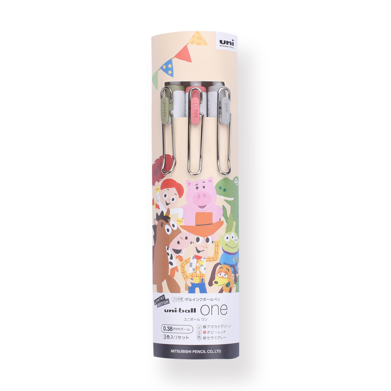 Uni-ball One Toy Story Limited Edition Gel Pen Set - 0.38 mm - Stationery Pal