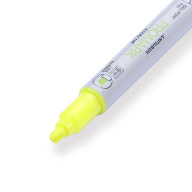 Uni-ball Promark Highlighter with Ballpoint Pen - Yellow - Stationery Pal