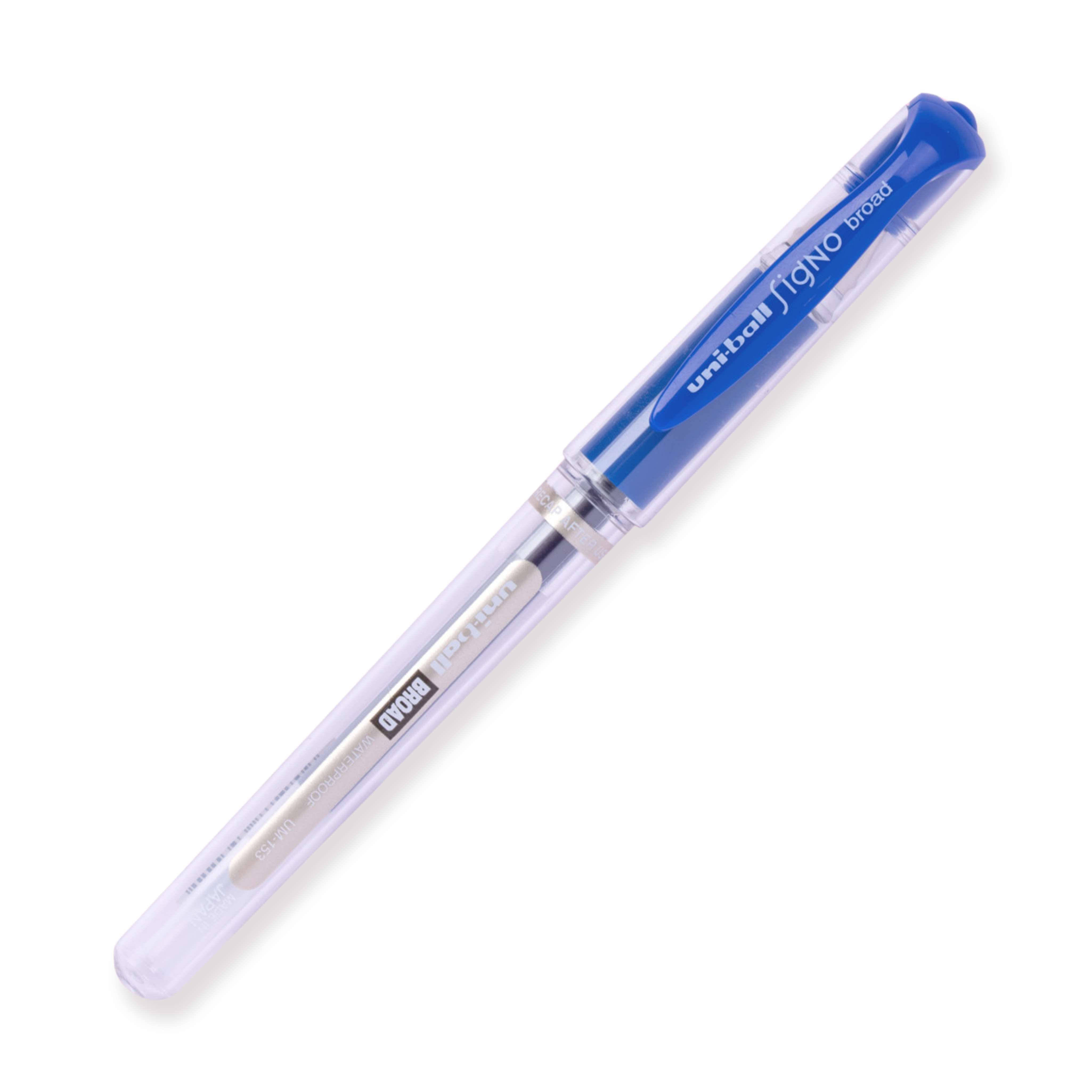 Bolígrafo de gel Uni-ball Signo Broad UM-153 - Tinta azul