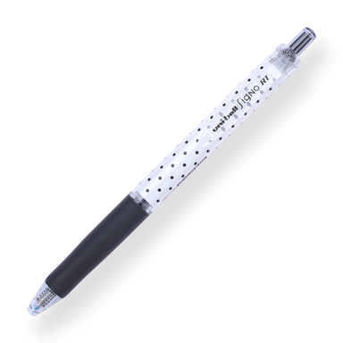 Uni-ball Signo RT Gel Ink Pen Limited Edition - Black Polka Dot - 0.38 mm