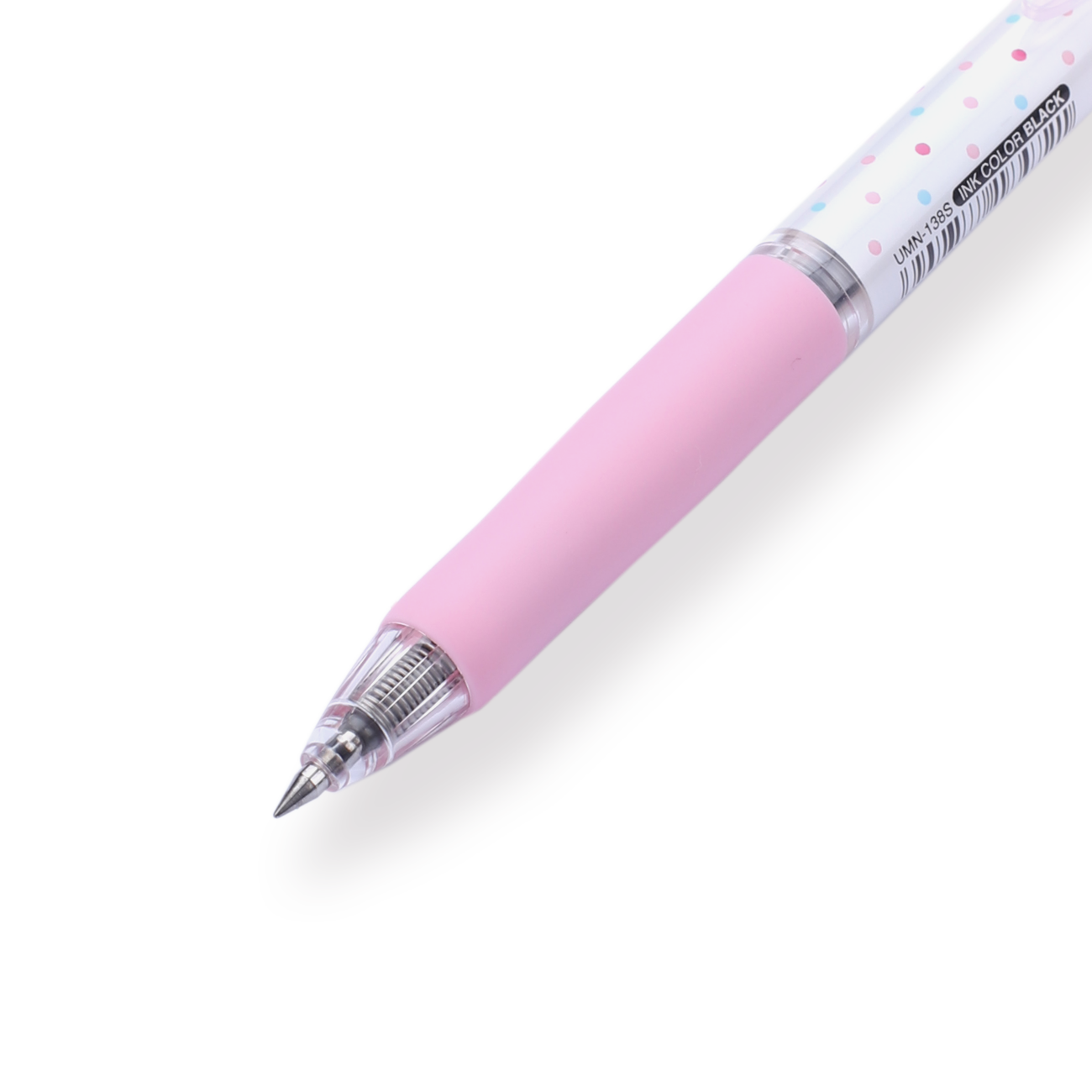 Uni-ball Signo RT Gel Ink Pen Limited Edition - Light Pink Polka Dot - 0.38 mm