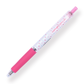 Uni-ball Signo RT Gel Ink Pen Limited Edition - Pink Polka Dot - 0.38 mm