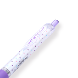 Uni-ball Signo RT Gel Ink Pen Limited Edition - Purple Polka Dot - 0.38 mm - Stationery Pal