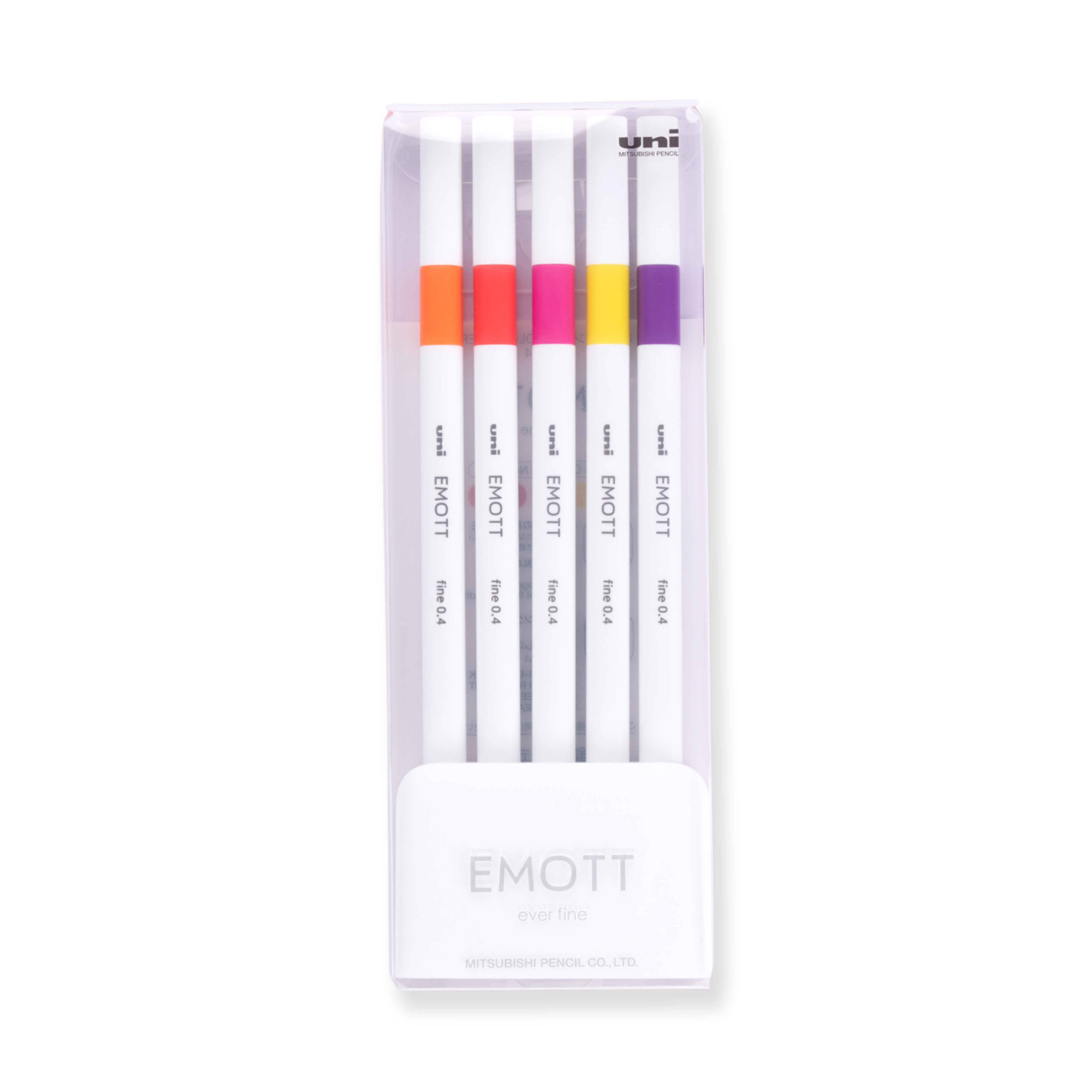 Uni Emott Ever Fine Marking Sign Pen mm Color Set Passion Color