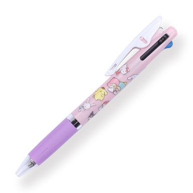 Uni Jetstream x Sanrio 3 Color Limited Edition Multi Pen - 0.5 mm - Sanrio Characters - Pink Body - Stationery Pal