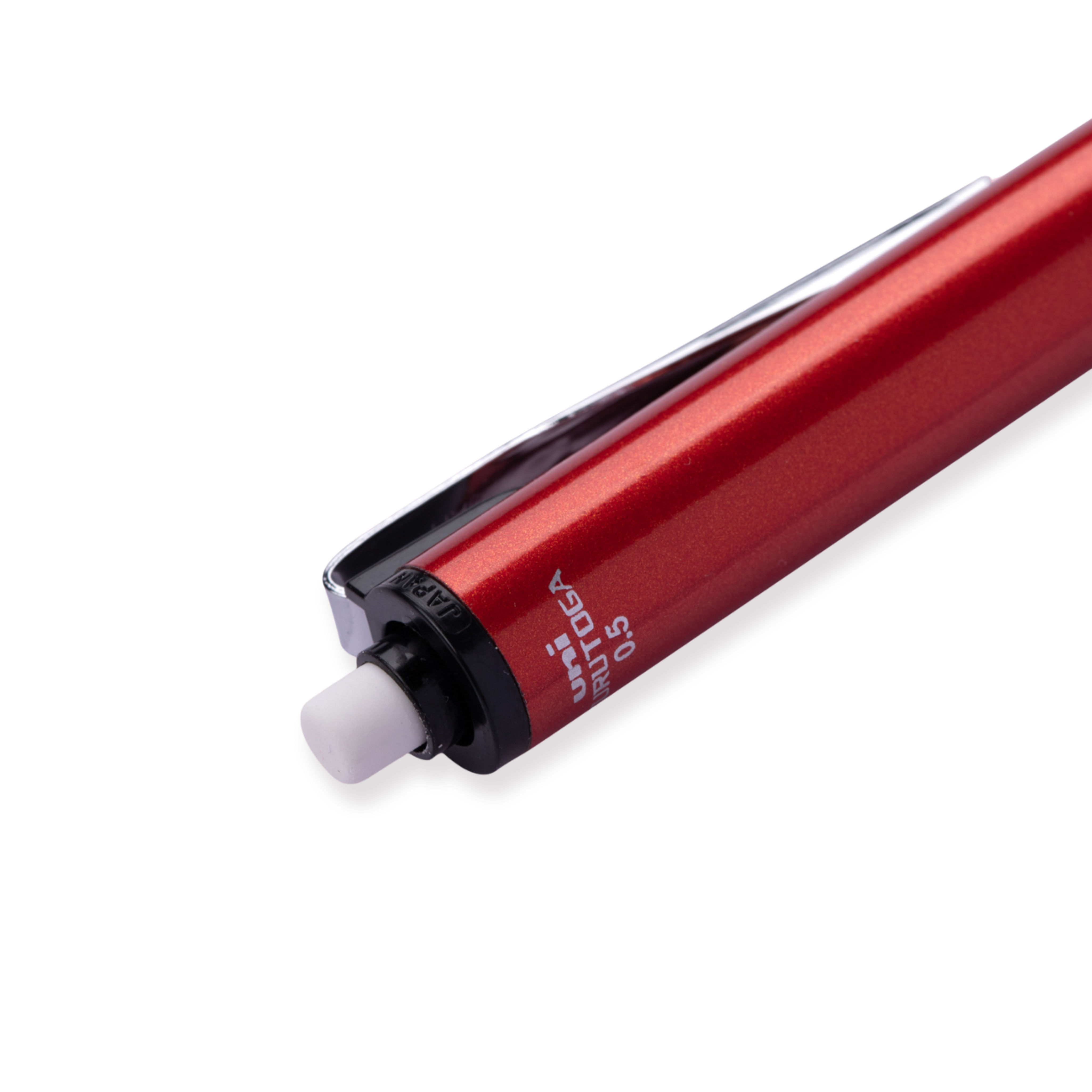 Uni Kuru Toga Mechanical Pencil 0.5 mm: Auto Rotating Leads - Red