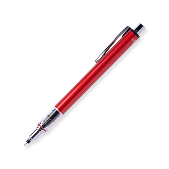 Uni Kuru Toga Mechanical Pencil 0.5 mm: Auto Rotating Leads - Red - Stationery Pal