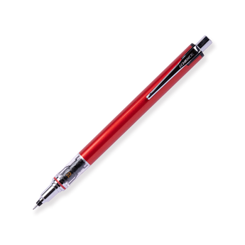 Uni Kuru Toga Mechanical Pencil 0.5 mm: Auto Rotating Leads - Red - Stationery Pal