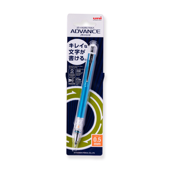 Uni Kuru Toga Mechanical Pencil 0.5 mm: Auto Rotating Leads - Sky Blue - Stationery Pal