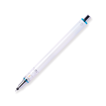 Uni Kuru Toga Mechanical Pencil 0.5 mm: Auto Rotating Leads - White - Stationery Pal