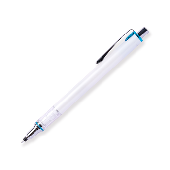 Uni Kuru Toga Mechanical Pencil 0.5 mm: Auto Rotating Leads - White - Stationery Pal