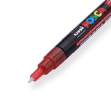 Uni Posca Paint Marker PC-3M - Fine Point - Glitter Red - Stationery Pal