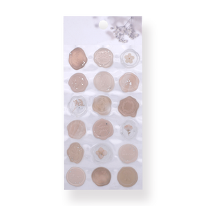 Vintage 3D Wax Seal Stamp Stickers - Amber Candy - Stationery Pal