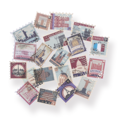 Vintage Sticker Pack - City Stamp - Stationery Pal
