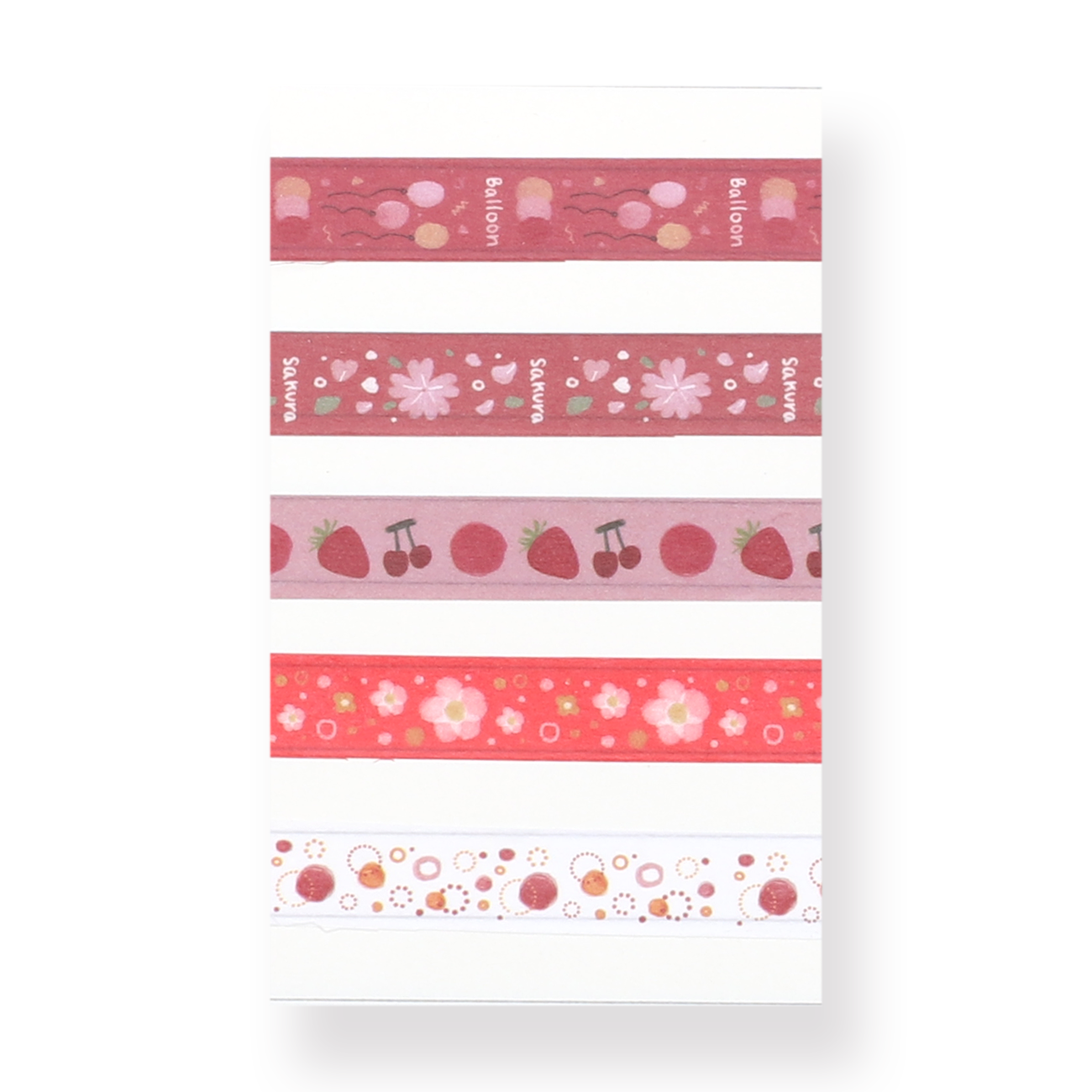 Washi Tape Set - Cherry Red - Stationery Pal
