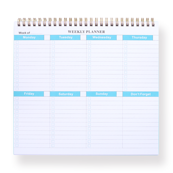 Weekly Planner - Blue - Stationery Pal