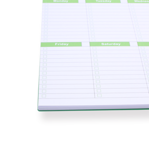 Weekly Planner - Green - Stationery Pal