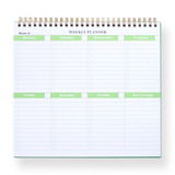 Weekly Planner - Green - Stationery Pal