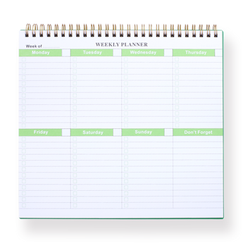 Weekly Planner - Green - Stationery Pal