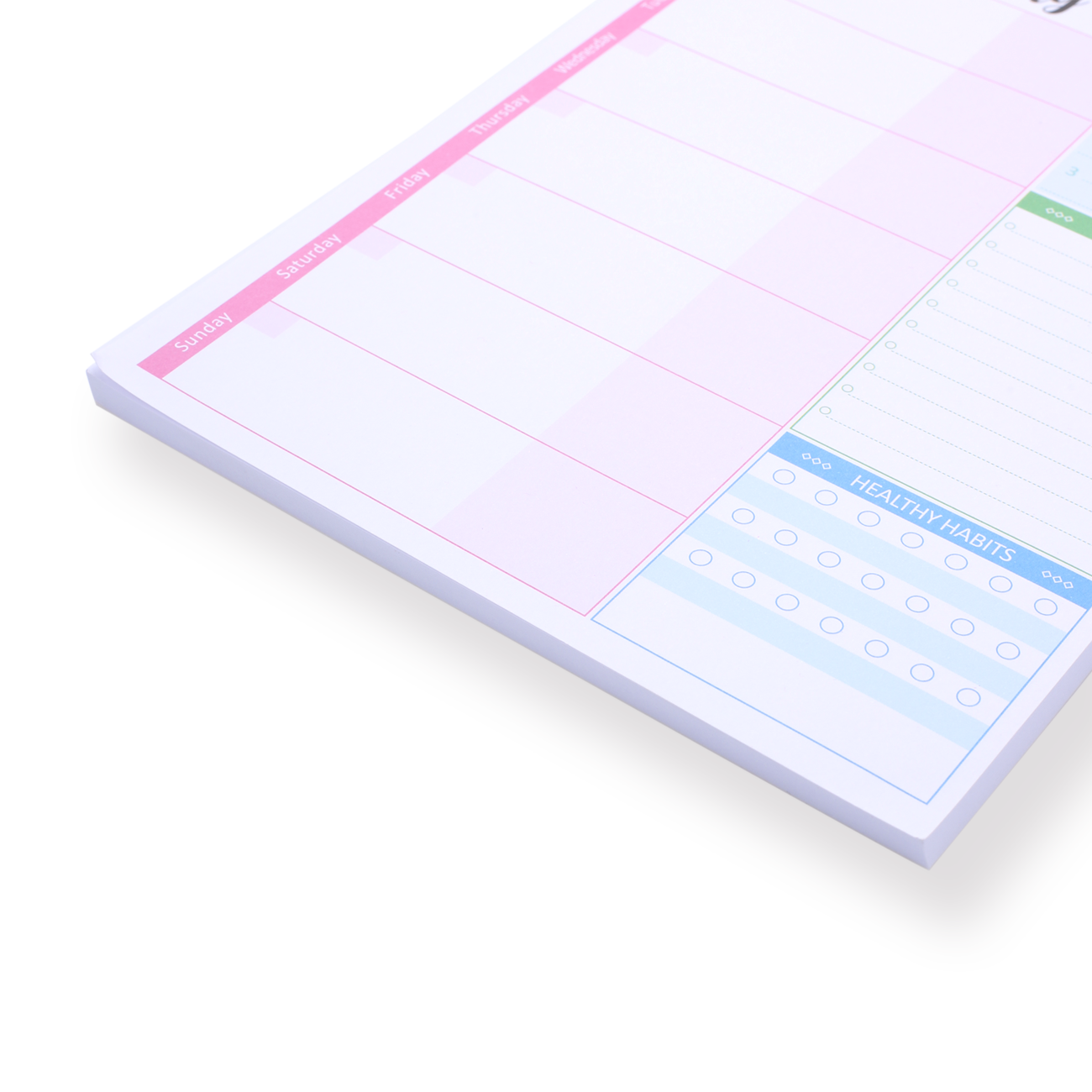 Weekly Planner Notepad - B - Stationery Pal