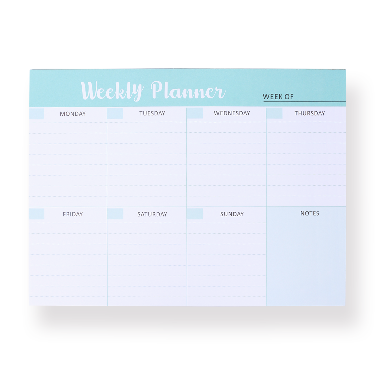 Weekly Planner Notepad - C - Stationery Pal
