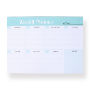 Weekly Planner Notepad - C - Stationery Pal