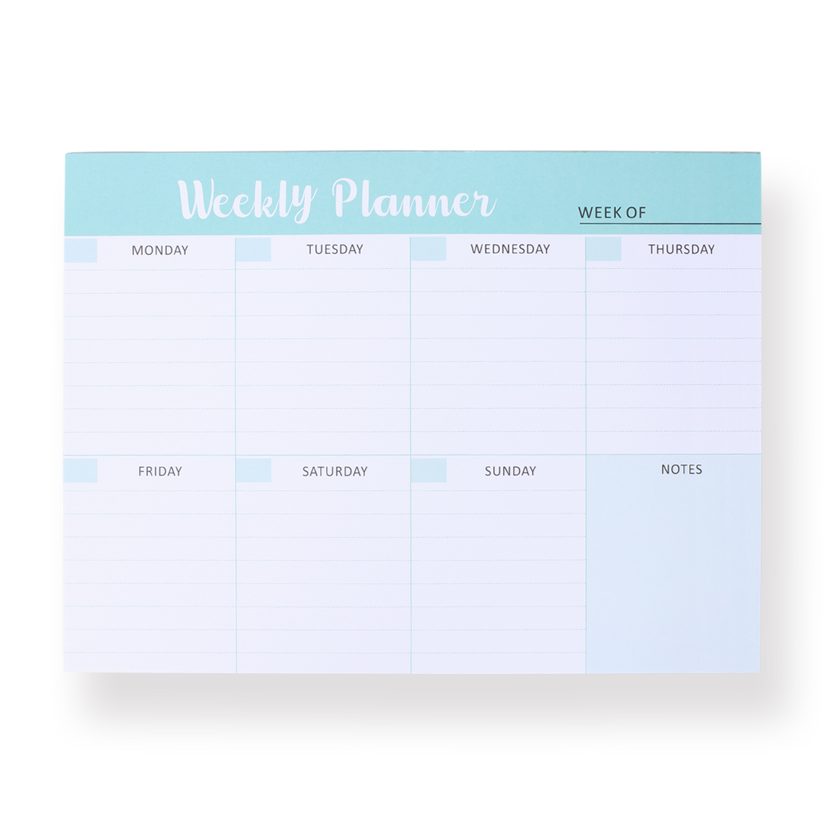 Weekly Planner Notepad - C — Stationery Pal