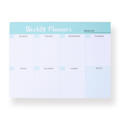 Weekly Planner Notepad - C - Stationery Pal