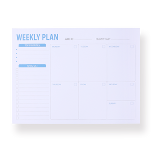 Weekly Planner Notepad - D - Stationery Pal