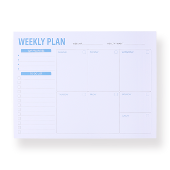 Weekly Planner Notepad - D - Stationery Pal