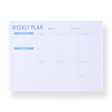 Weekly Planner Notepad - D - Stationery Pal