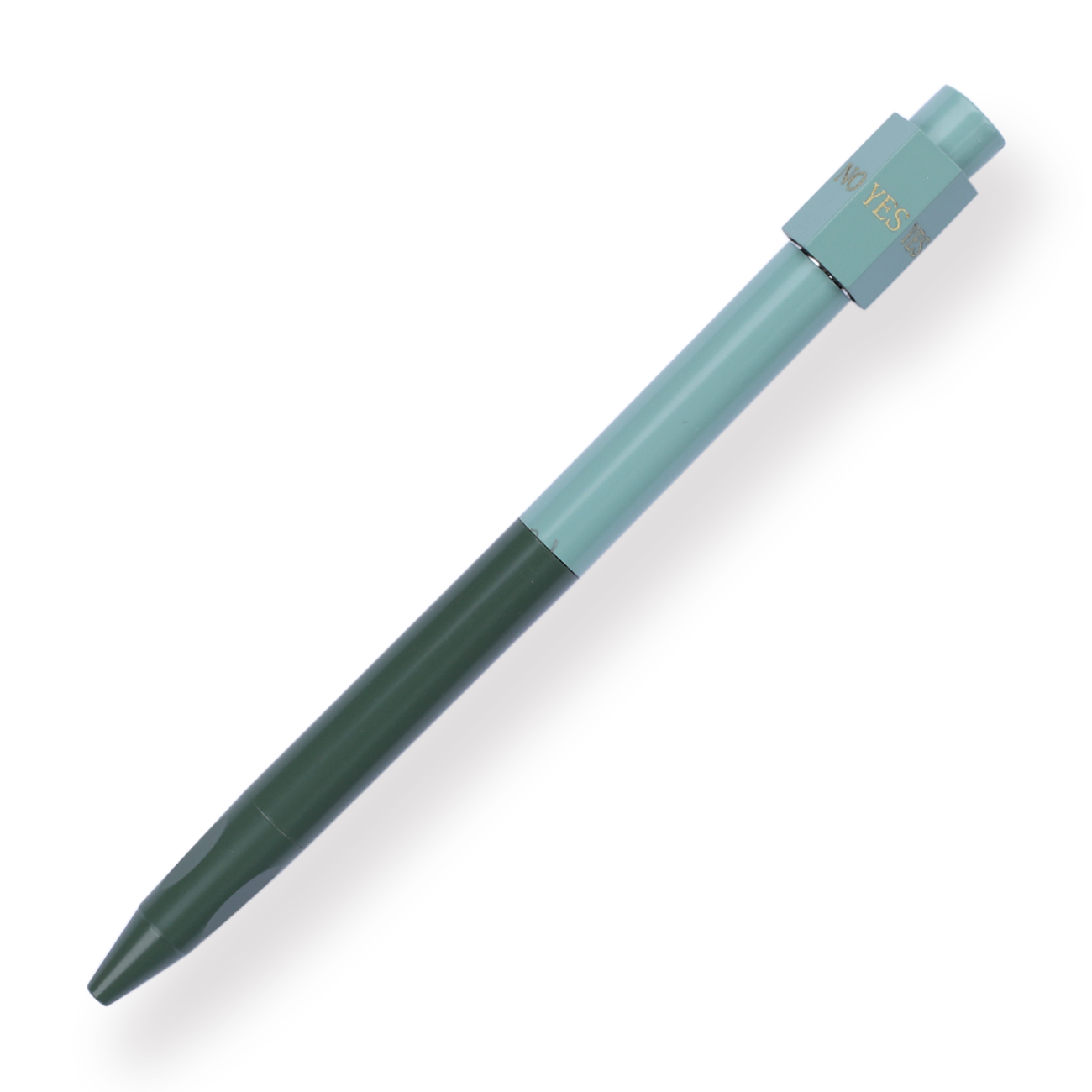 Yes Or No Spinner Pen - 0.5 mm - Green Body - Stationery Pal