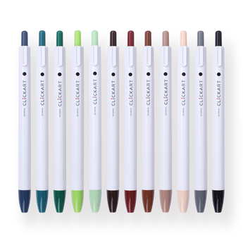 Zebra Clickart Retractable Sign Pen - 0.6 mm - 36 Color Set - Stationery Pal