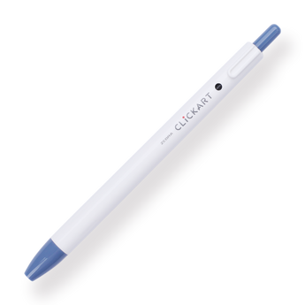 Zebra Clickart Retractable Sign Pen - 0.6 mm - Blue Gray - Stationery Pal