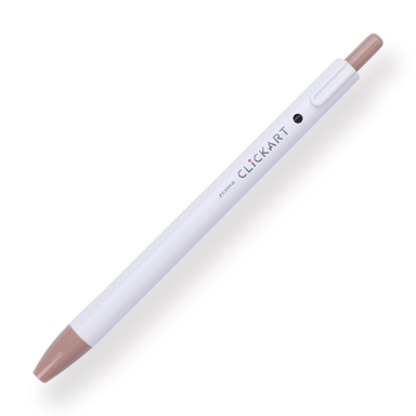 Zebra Clickart Retractable Sign Pen - 0.6 mm - Cocoa Brown - Stationery Pal